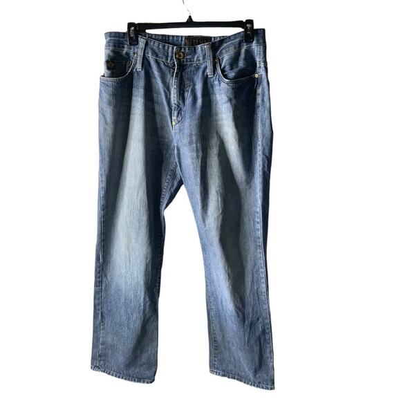Enyce Brand Good Common Trend Jeans Men's Size 36 Embroidered Relaxed Fit Denim - Picture 1 of 10